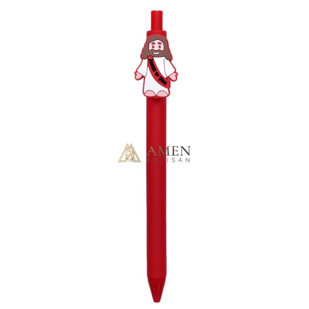 Jesus Doll Retractable Ballpoint Pen Amen Artisan
