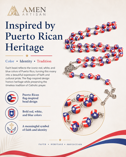 St. Michael Puerto Rico Rosary – Faith, Protection & Heritage |  Amen Artisan