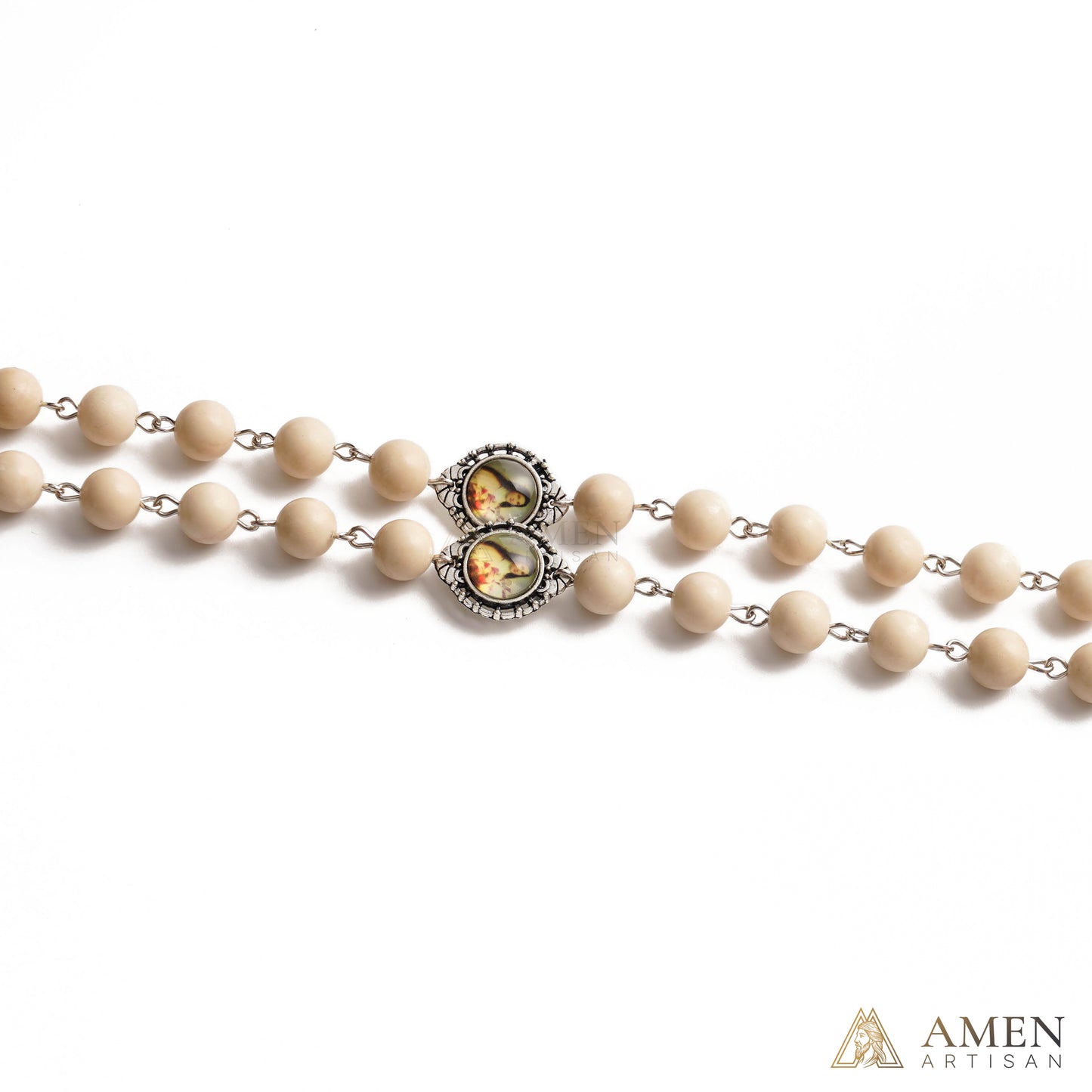 Ivory Jade Rosary Amen Artisan