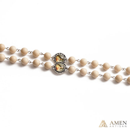 Ivory Jade Rosary Amen Artisan