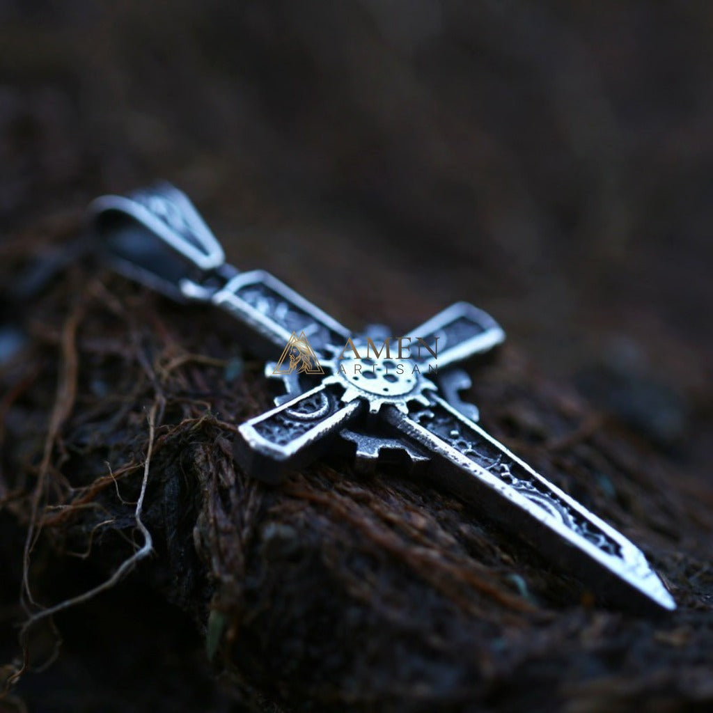 Classic Cross Pendant Necklace Amen Artisan