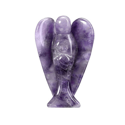 Hand-Carved Crystal Angel Frame – Peace, Guidance & Protection |  Amen Artisan