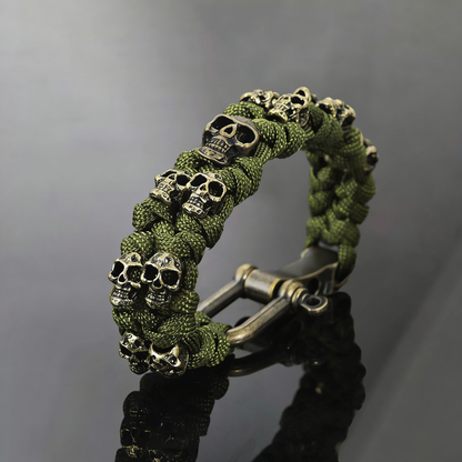 Skull Woven Paracord Bracelet Amen Artisan
