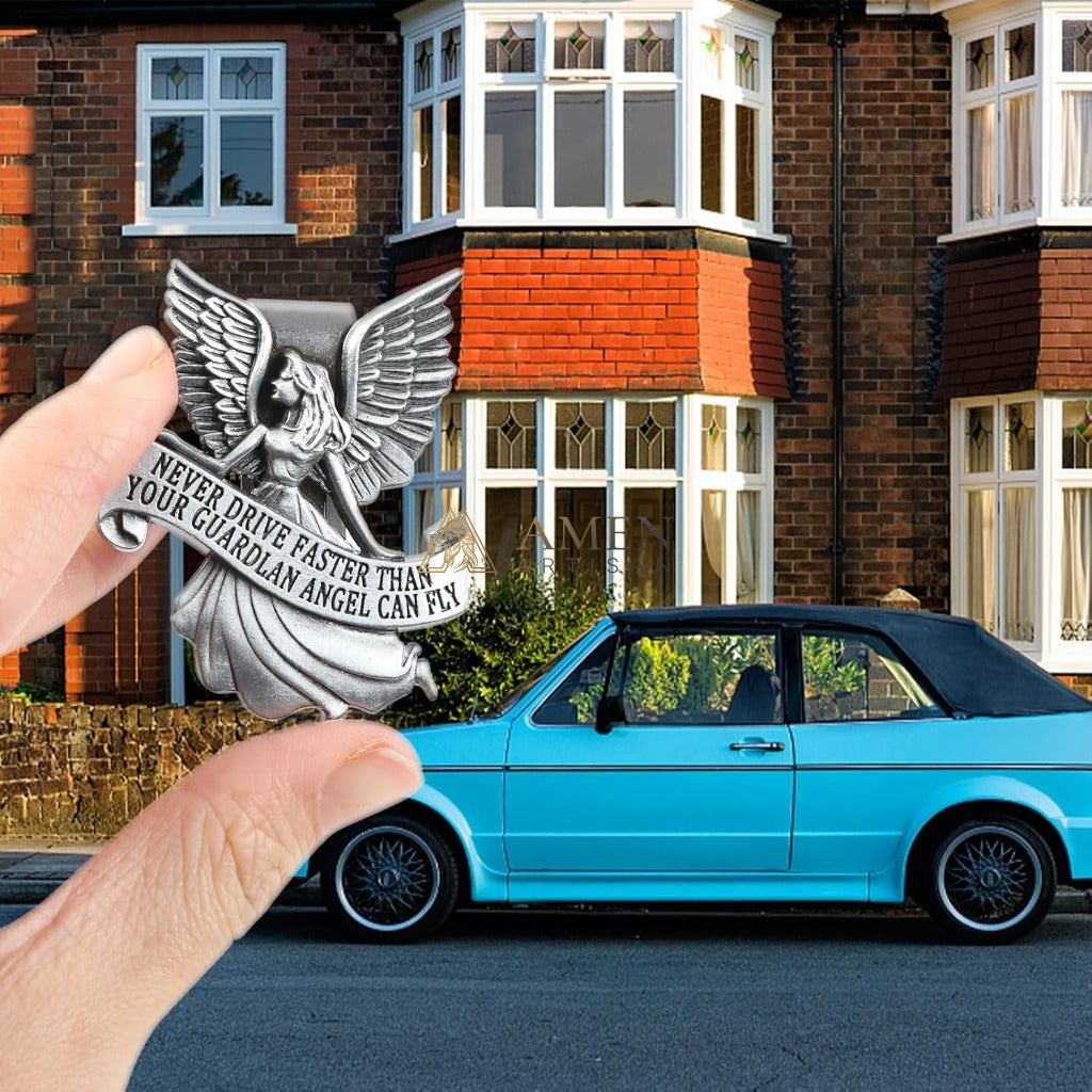 Guardian Angel Car Visor Clip Amen Artisan