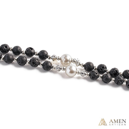 【Deal Today】Lava Stone Rosary