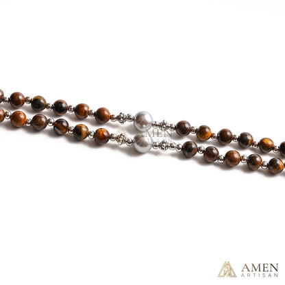 【Deal Today】Tiger's eye Rosary