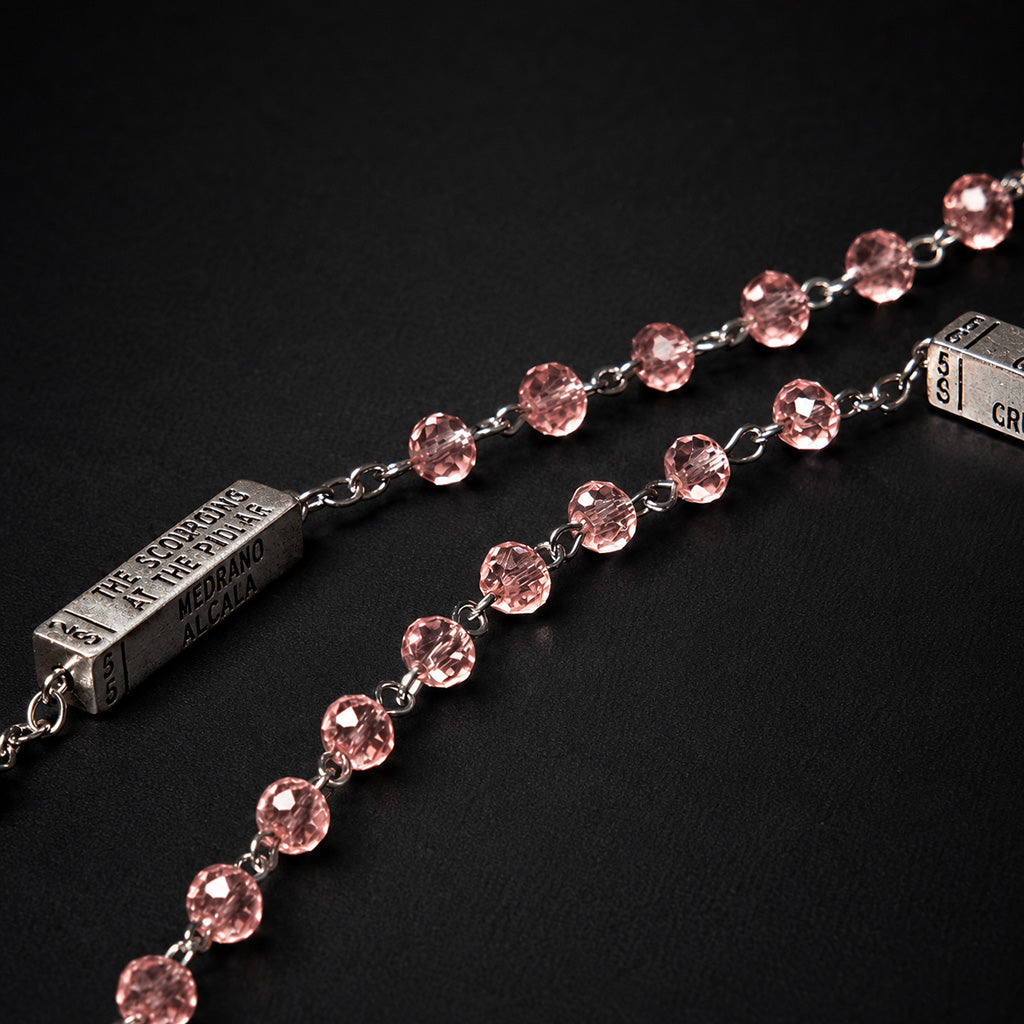 【DEAL TODAY】The Mysteries Rosary Engraved Mystery Bar Amen Artisan