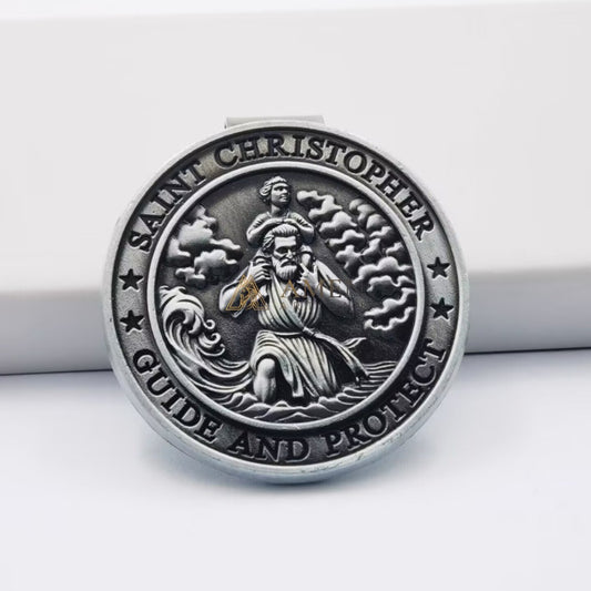 Saint Christopher Car Visor Clip Amen Artisan