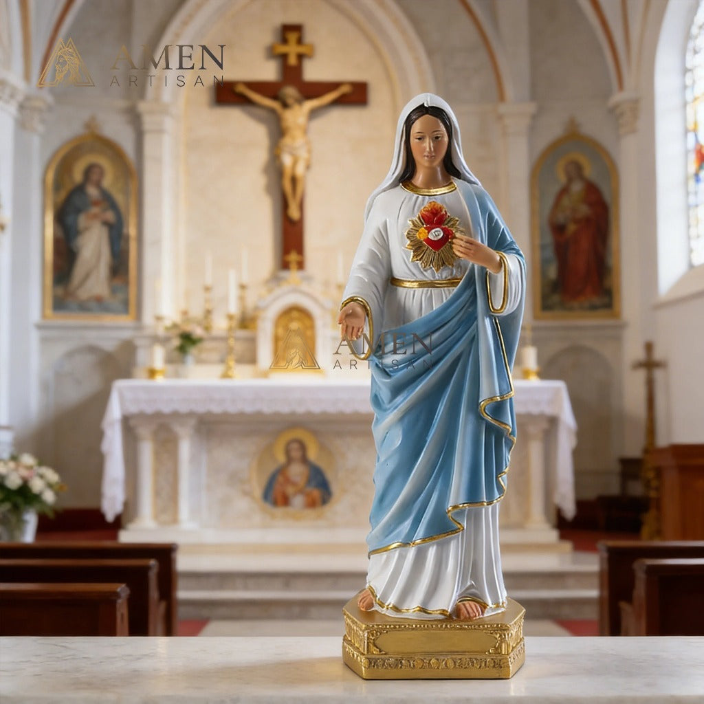 Our Lady of The Sacred Heart Statue Amen Artisan