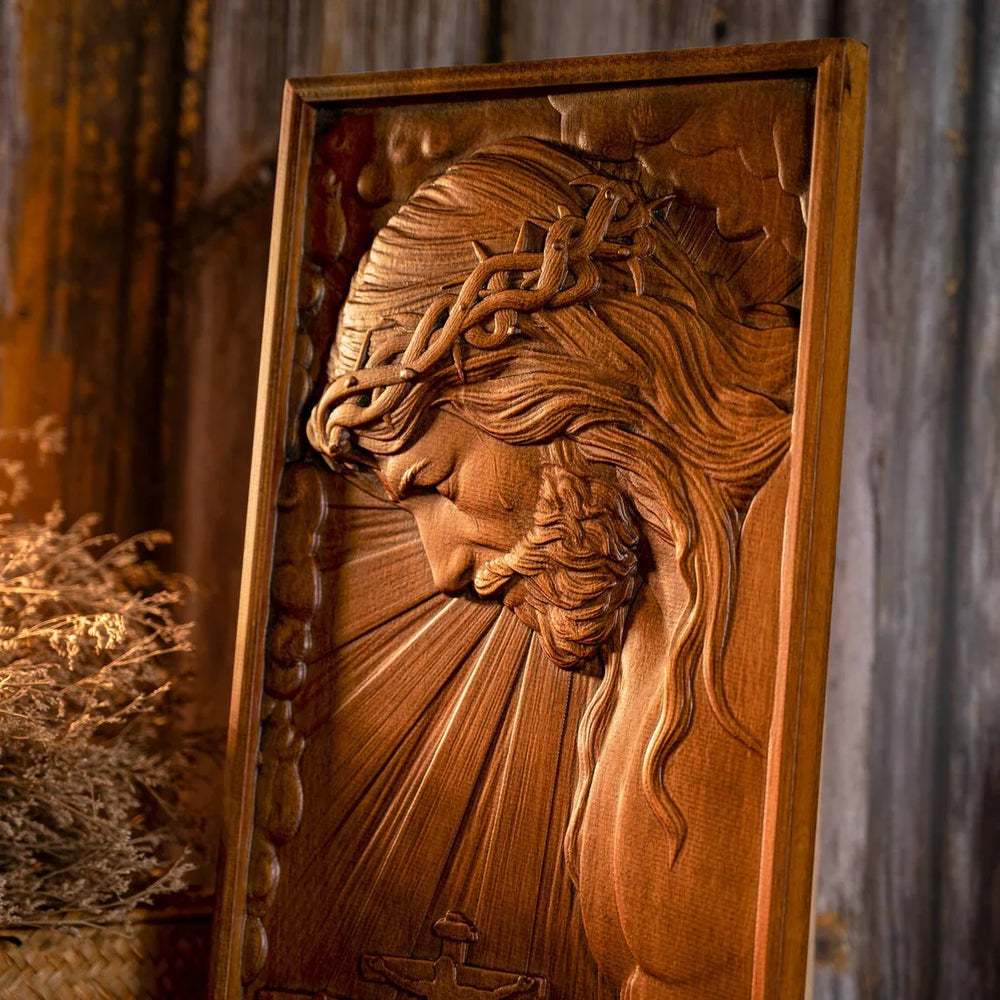 Jesus of the Passion Wood Caring Amen Artisan
