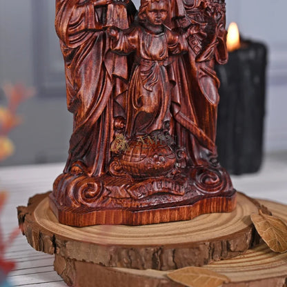 Holy Family Wood Carving