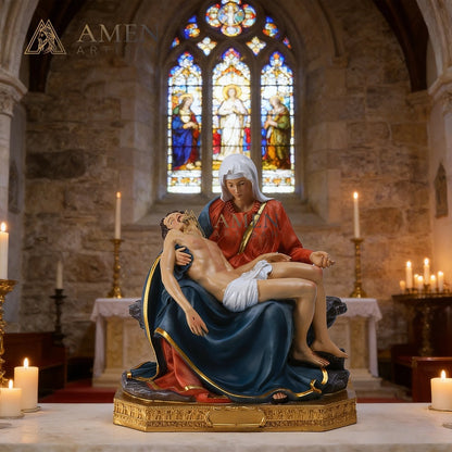 Mary with Jesus Pieta Statue  Amen Artisan