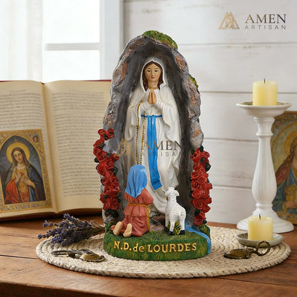 Our Lady of Lourdes Statue Amen Artisan