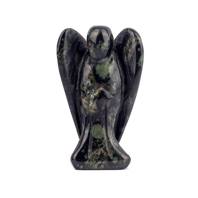Hand-Carved Crystal Angel Frame – Peace, Guidance & Protection |  Amen Artisan