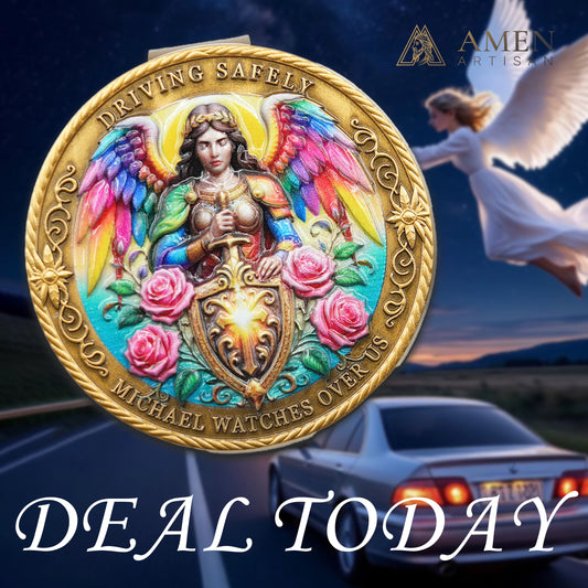 St. Michael the Archangel Car Visor Clip