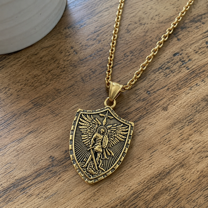 St Michael Necklace - Amen Artisan