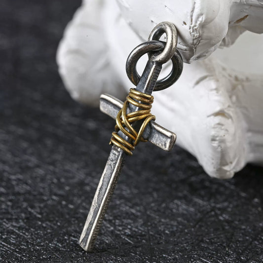 Amen Artisan Cross-Wrapped Pendant Necklace