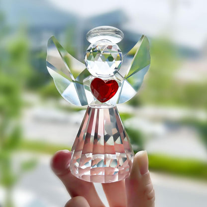 Handmade Crystal Angel Figurine Amen Artisan