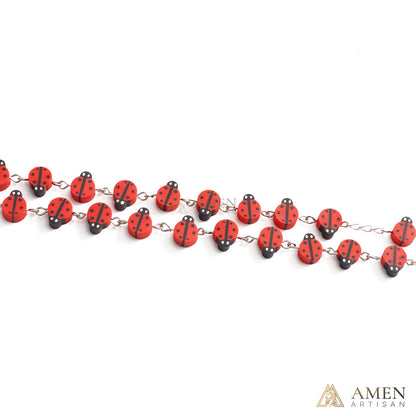 【Deal Today】Our Lady’s Ladybug Rosary |  Amen Artisan