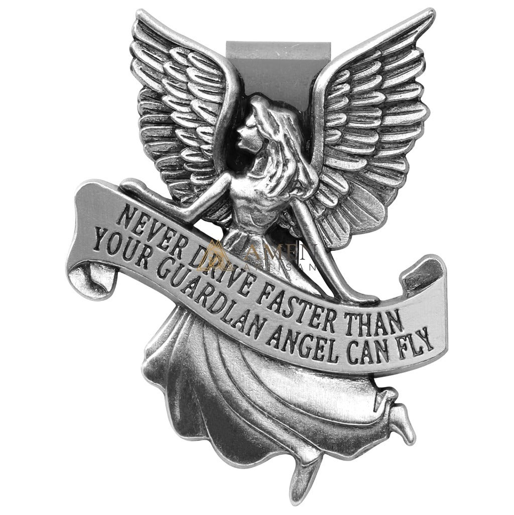 Guardian Angel Car Visor Clip Amen Artisan