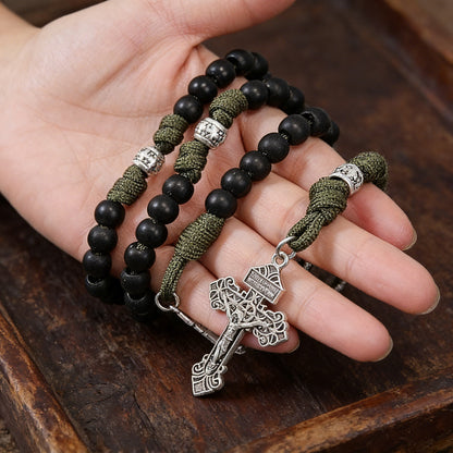 50% Off Today | St. Michael the Archangel Tactical Paracord Rosary | Amen Artisan
