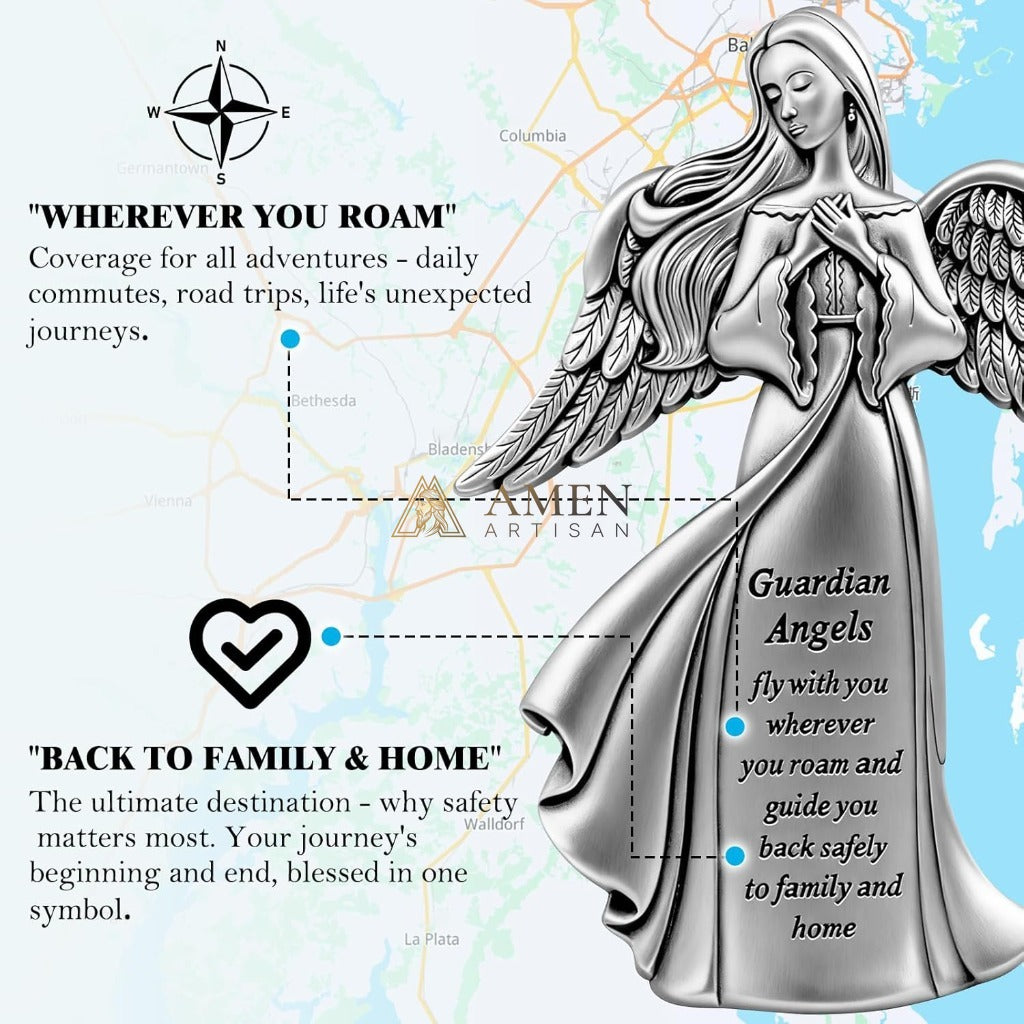 Guardian Angel Car Visor Clip Amen Artisan