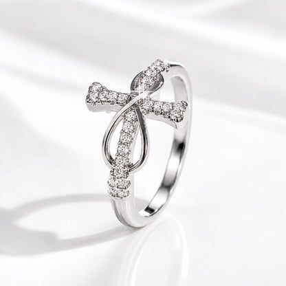 Wear Your Faith Cross Ring with Sparkling Zircon