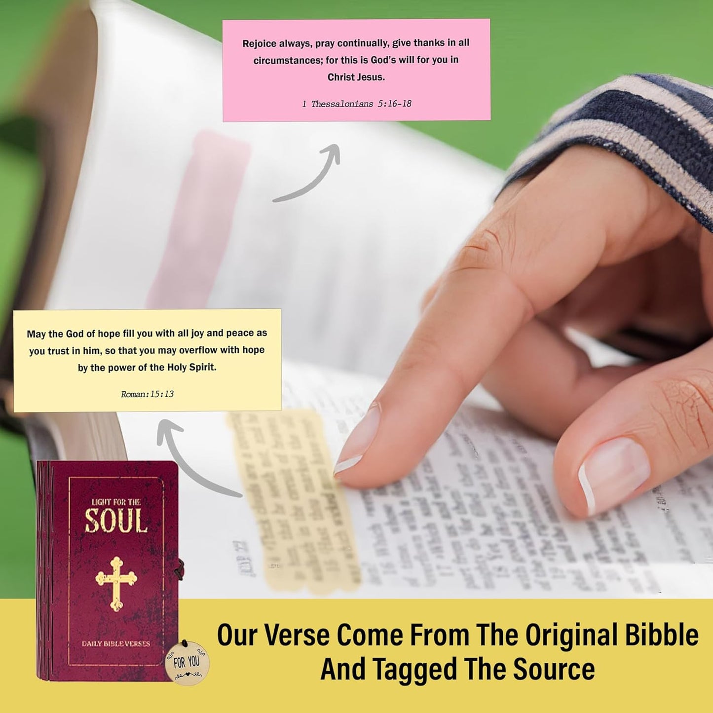 Handmade Wooden Bible Verses Box