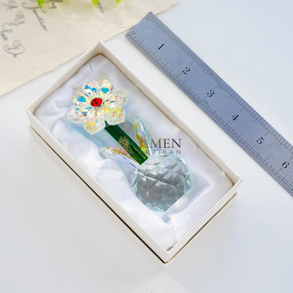 Crystal-Colored Sunflower Figurine Amen Artisan