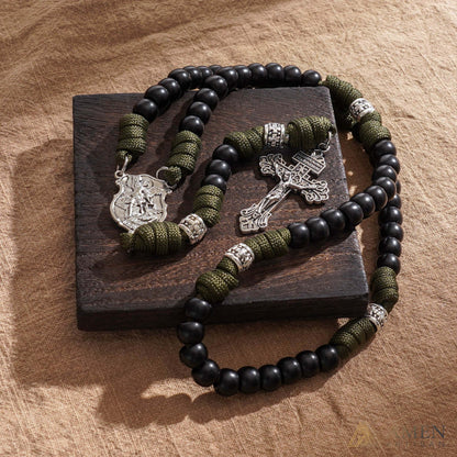 50% Off Today | St. Michael the Archangel Tactical Paracord Rosary | Amen Artisan