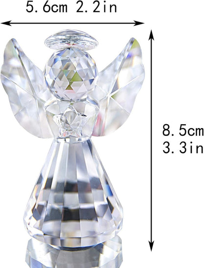 Handmade Crystal Angel Figurine Amen Artisan